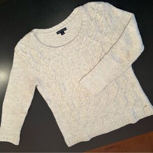 Tommy Hilfiger Women's Cable Knit Sweater - Cream